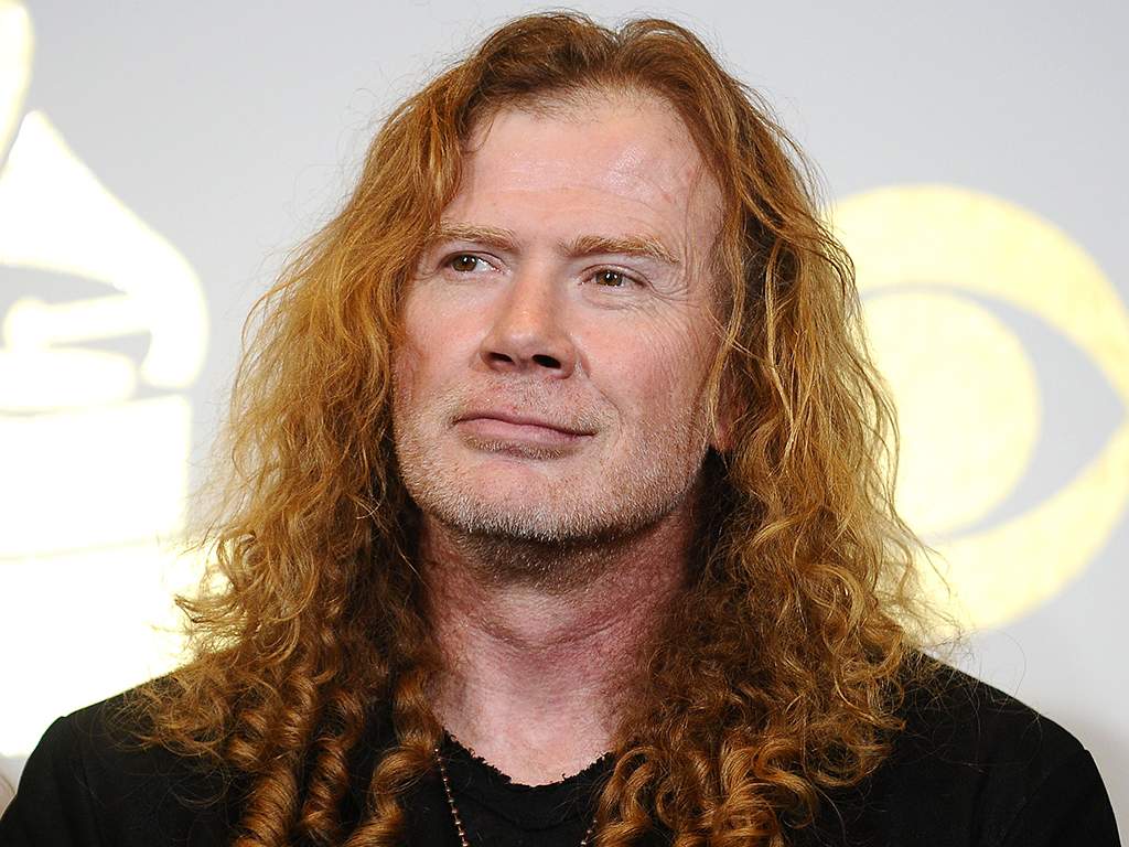 Dave Mustaine of Megadeth poses in the press room at the 59th Grammy Awards at Staples Center on Feb. 12, 2017 in Los Angeles, Calif.