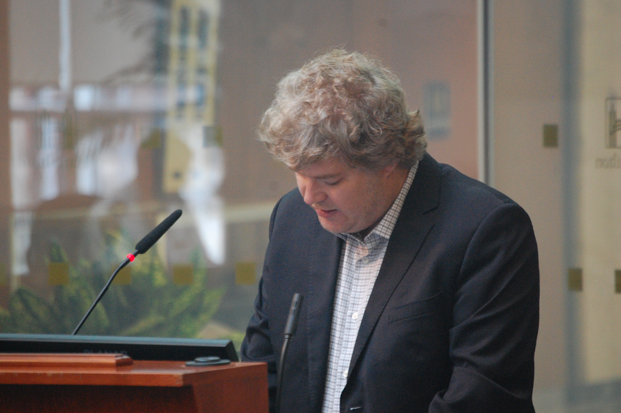 Michael Demone addressed the Hamilton Police Services Board on Thursday, Sept. 12, 2019