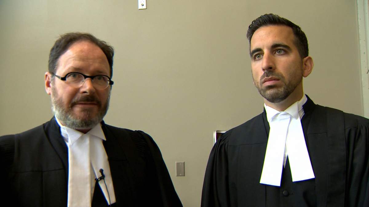 Crown Attorneys Eric Taylor and Robert Kennedy speak with Global News on Sept. 3, 2019.
