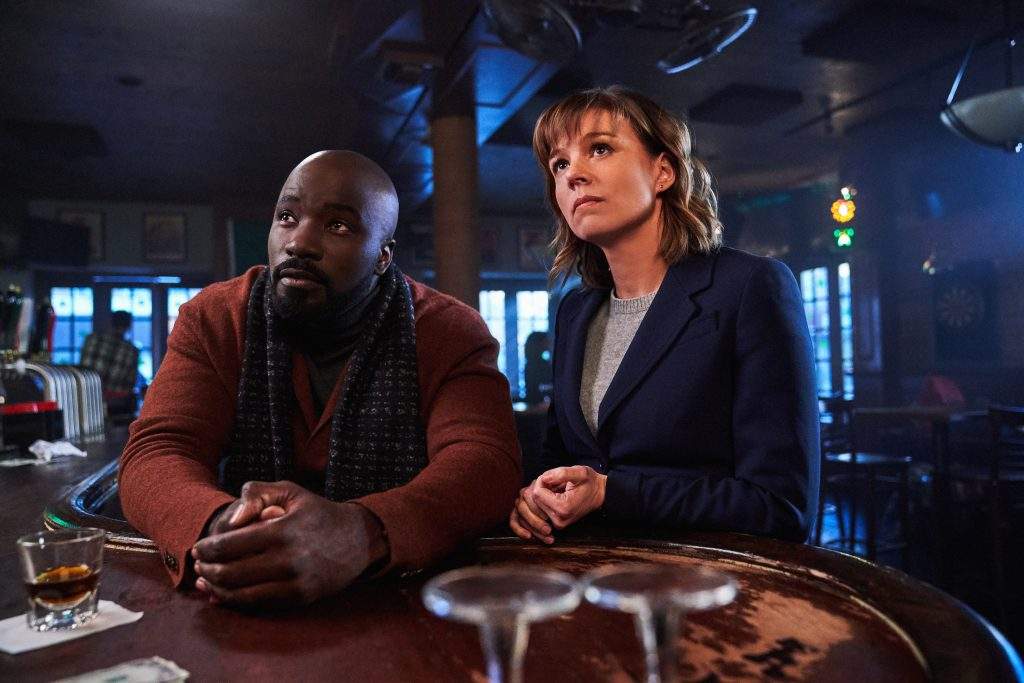 (L-R): Mike Colter and Katja Herbers on Global’s new series, ‘Evil.’ (Global TV)