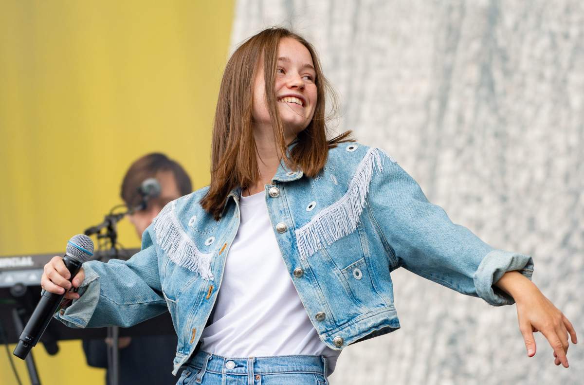 Sigrid performs on stage during day 1 of Lollapalooza Berlin Festival 2019 on Sept. 7, 2019 in Berlin, Germany.