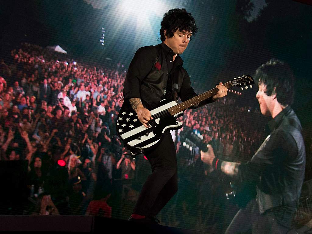 Billie Joe Armstrong performs with Green Day at the 2017 Global Citizen Festival in Central Park, Saturday, Sept. 23, 2017, in New York. 