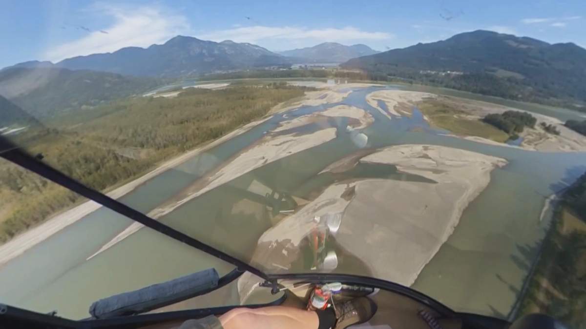 The "Heart of the Fraser" seen from the air. 