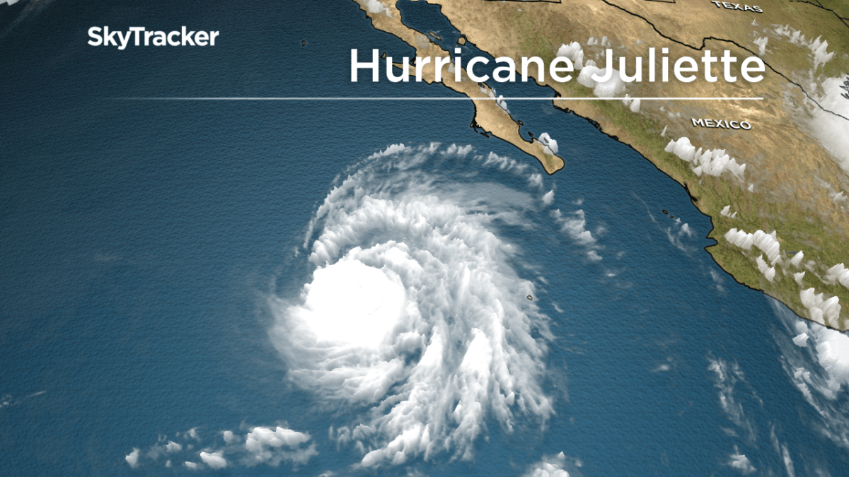 Hurricane Juliette is in the eastern Pacific, well off Mexico’s Pacific coast.