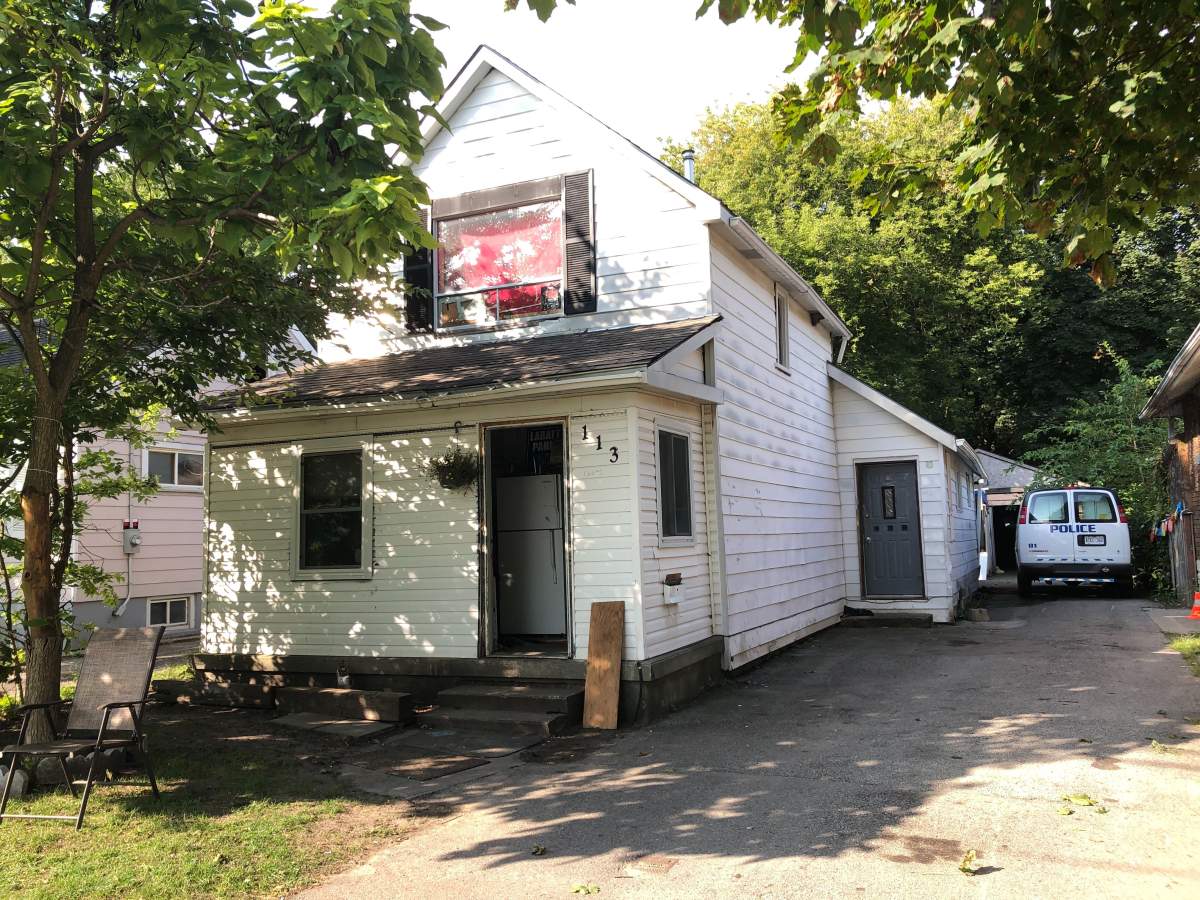 London police say several people are in custody after shots were fired on Elm Street, near Pine Street, Friday morning .