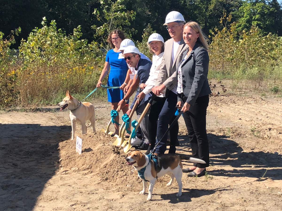 The Guelph Humane Society broke ground on their new facility on Tuesday. 