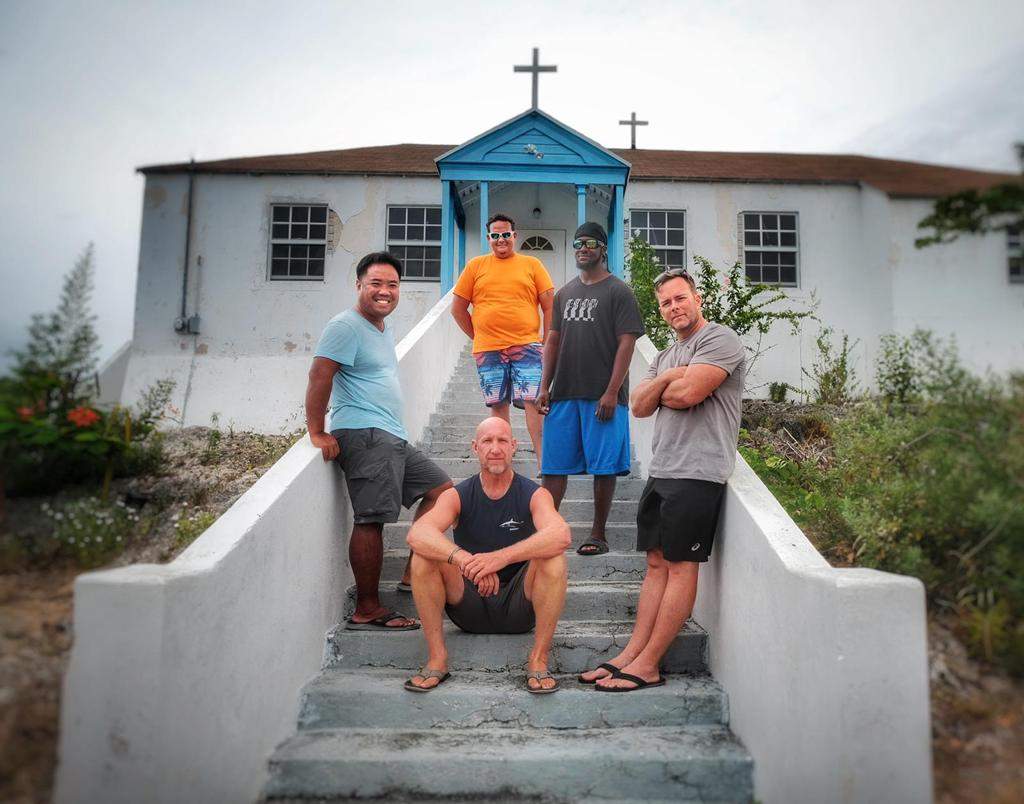 Alex Kane and his crew spending time on the island.
