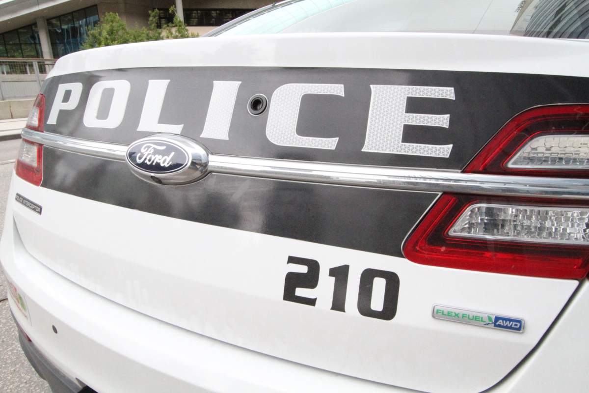 A Winnipeg police vehicle.