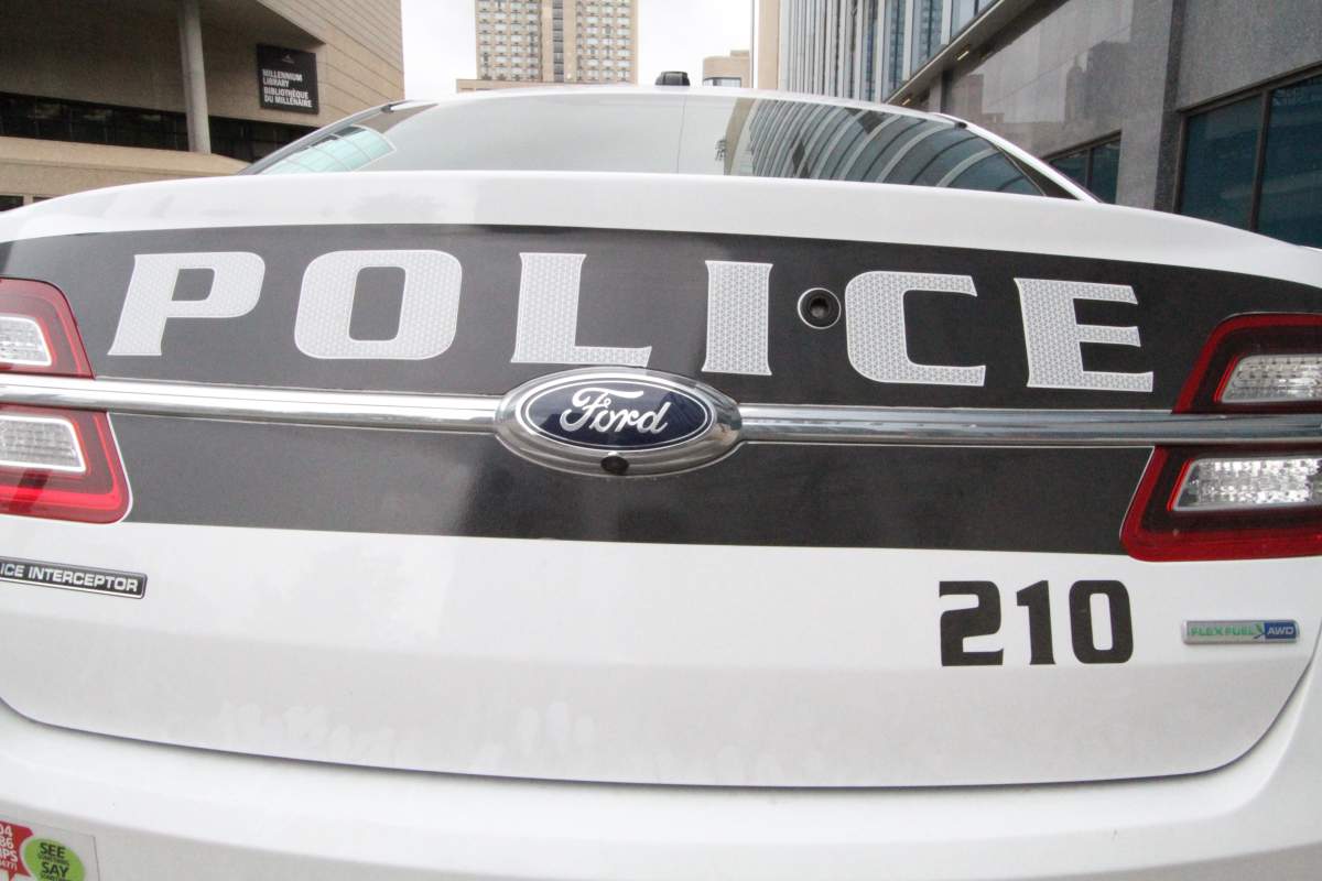 A Winnipeg police vehicle.