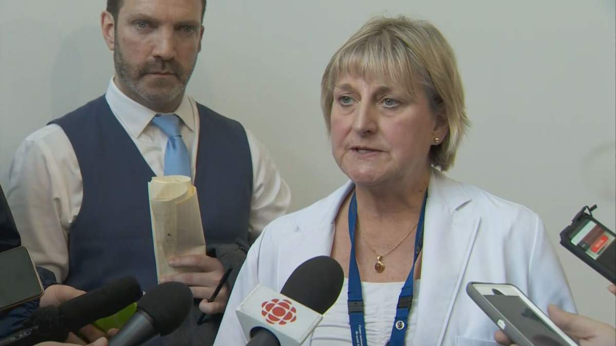 Dr. Ewa Sidorowicz, the director of professional services at the hospital network, said a ban was issued on ambulances around 11:30 a.m. after the issue was first reported.