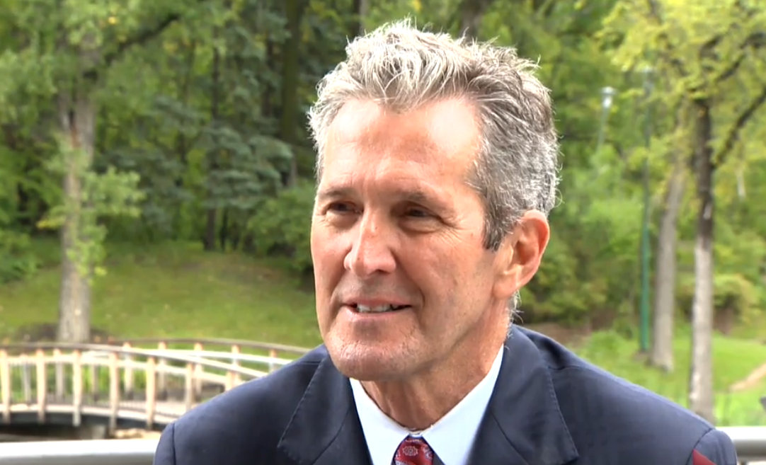 Progressive Conservative leader Brian Pallister .