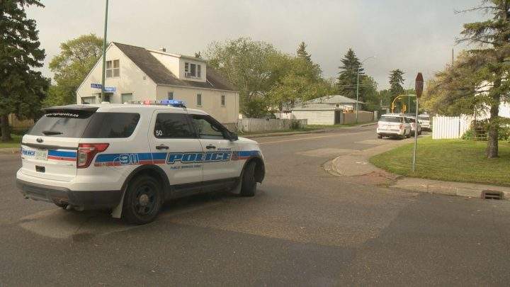 About a dozen police vehicles were seen on Montague Street during a firearms investigation on Sept. 3, 2019.