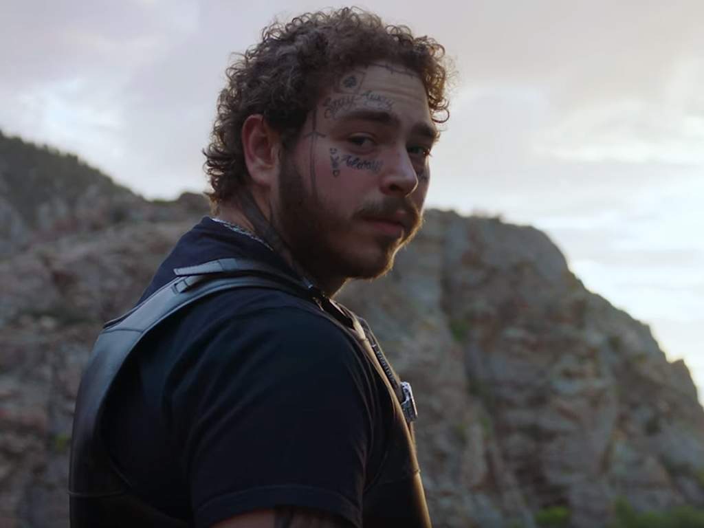 Post Malone in the ‘Saint-Tropez’ music video, from the highly-anticipated album, ‘Hollywood’s Bleeding’ (2019).