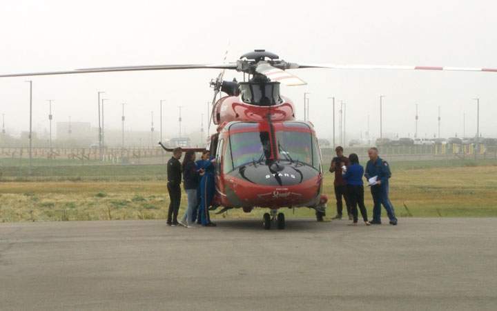 Rescue on the Prairie participants were airlifted by STARS to a remote prairie location where they are raising enough money to secure their flight back to Saskatoon.