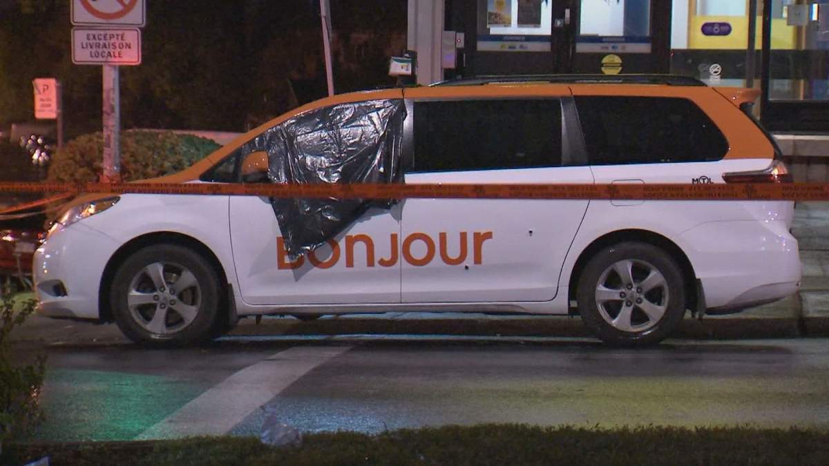 Montreal police are investigating a shooting in Montreal North in which a cab driver was injured.