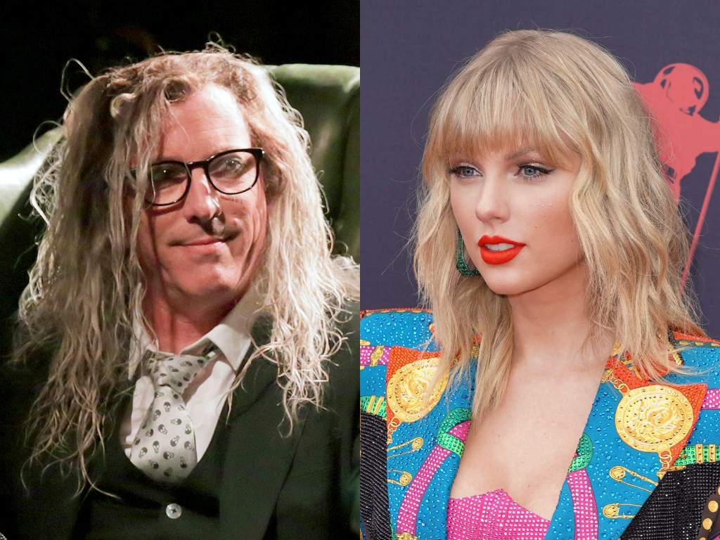 (L-R) Maynard James Keenan, frontman of Tool, and Taylor Swift.