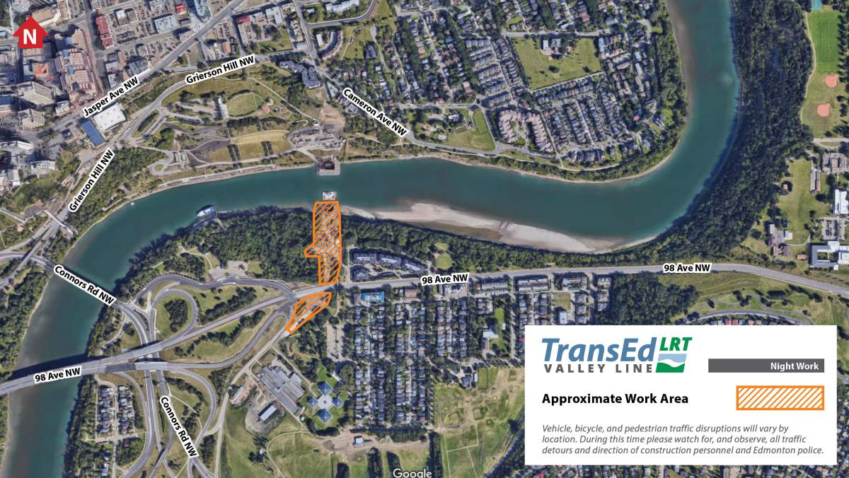 24-hour noise expected as Valley Line LRT bridge crews race to beat winter weather - image