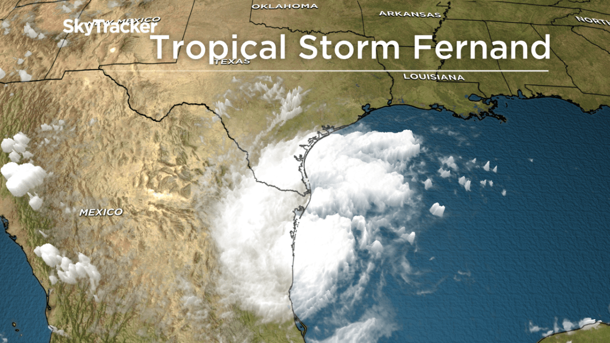 Tropical Storm Fernand formed in the western Gulf of Mexico.