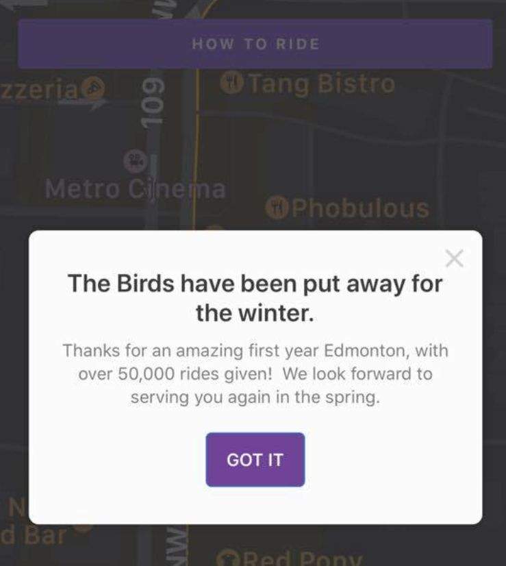 Winter weather means e-scooters likely done for season in Edmonton - image