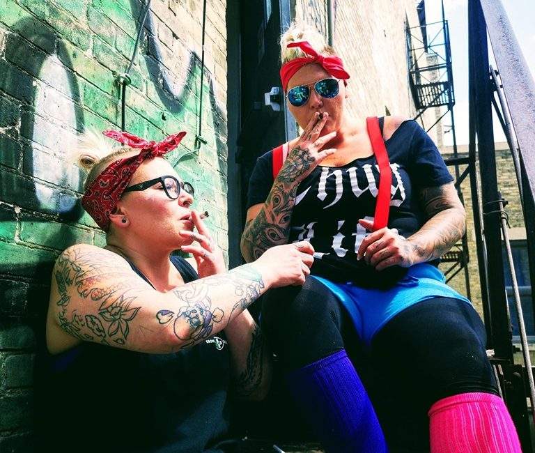 The hosts of the 2 Baked Girls Potcast.