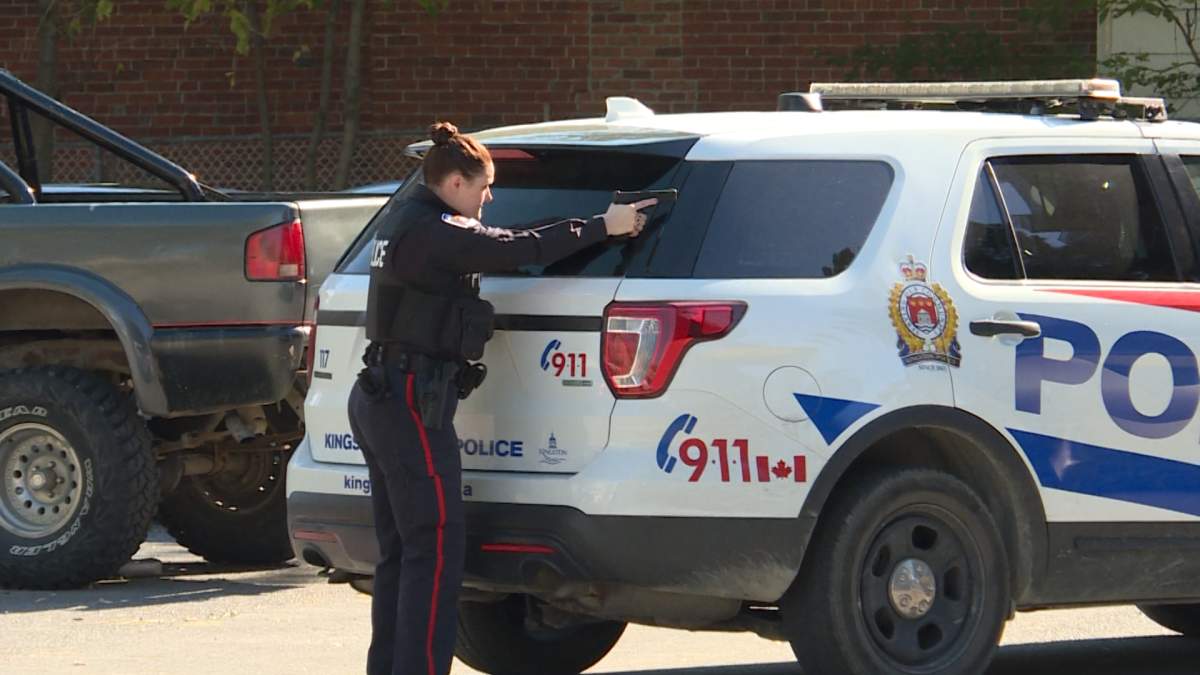 Kingston police make an arrest after two hour standoff outside downtown apartment - image