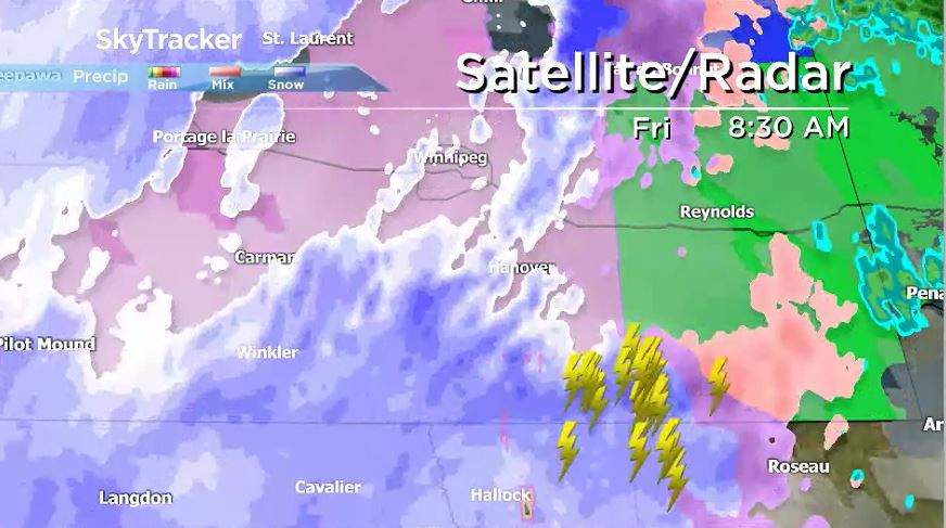 Thunderstorm activity Oct. 11, 2019.