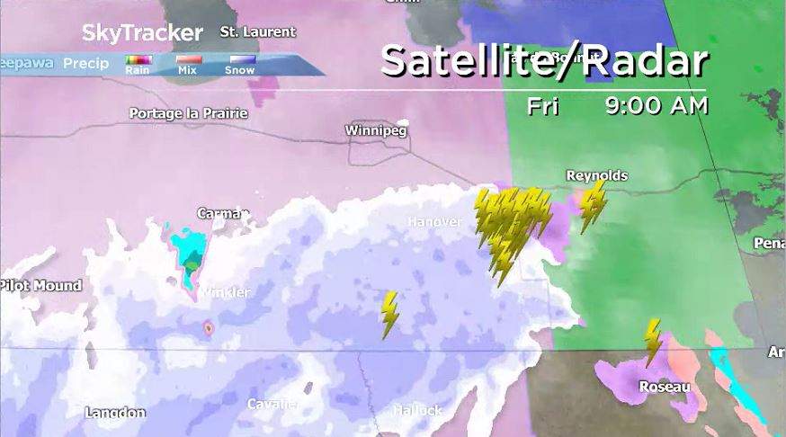 Thunderstorm activity Oct. 11, 2019.