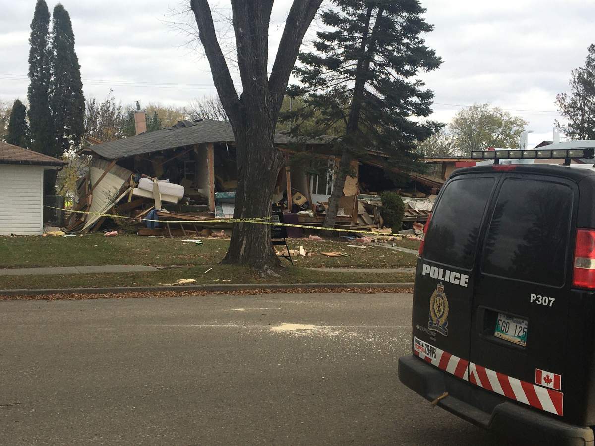 Brandon Police say a 63-year-old man is responsilbe for this house explosion killing a woman. 