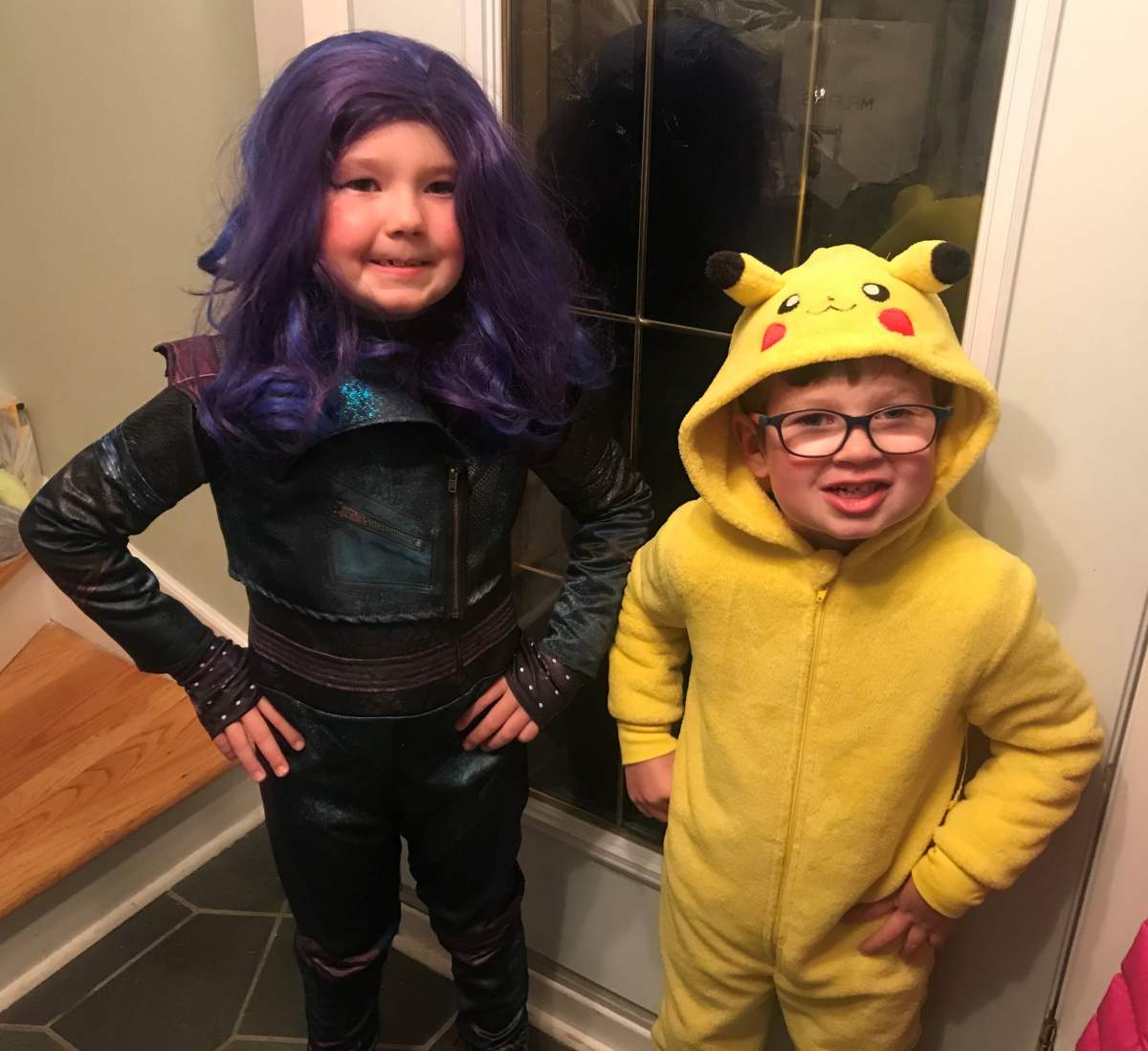 Avary and Owen are ready for Halloween.