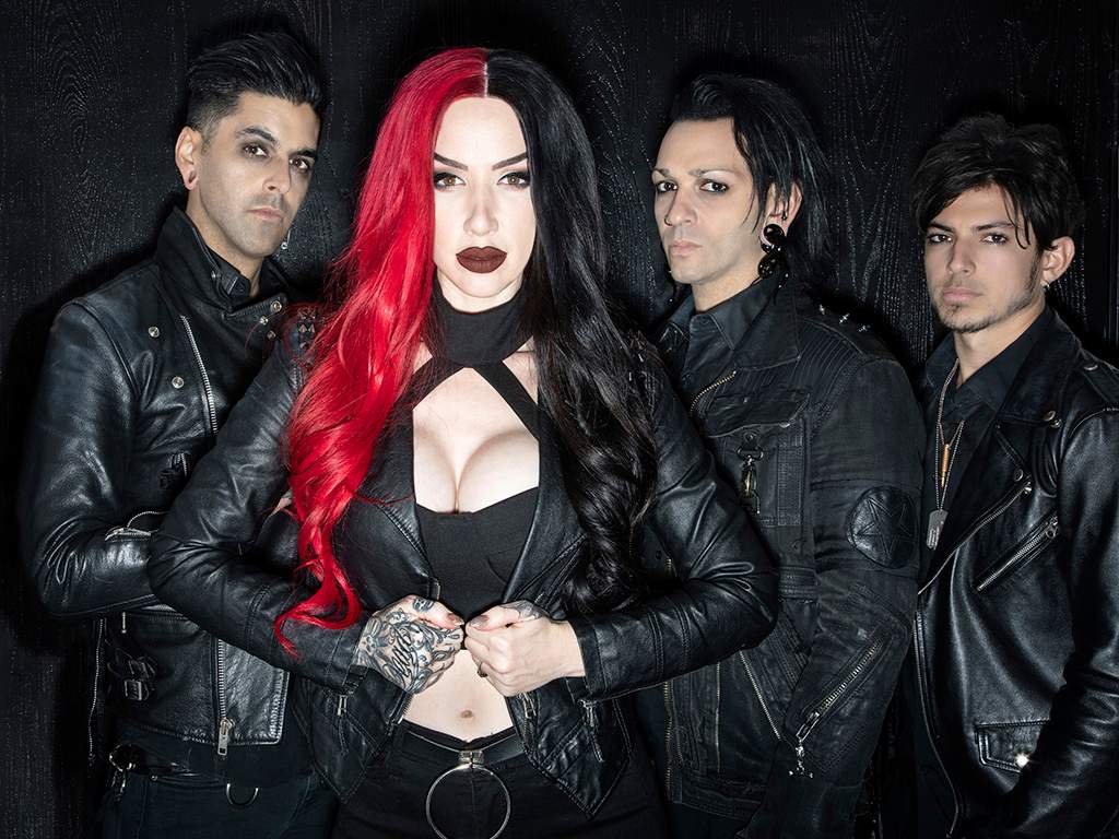 New Years Day (L-R): Nikki Misery, Ash Costello, Frankie Sil and Austin Ingerman in 2019.