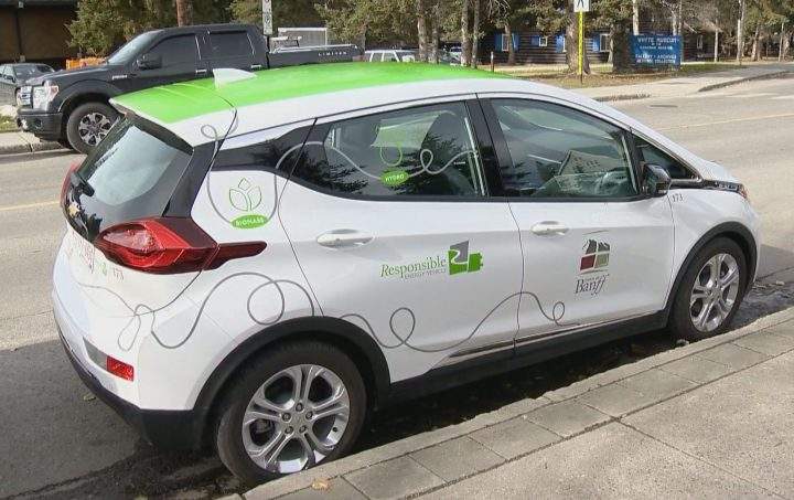 The town of Banff launched electric service vehicles on Tuesday, Oct. 15, 2019.