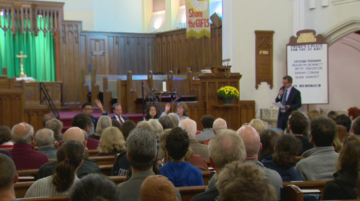 Beaches-East York all-candidates meeting at Kingston Road United Church.