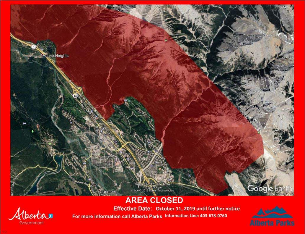 Alberta Parks closed an area of Kananaskis Country after a hiker came into contact with a bear.