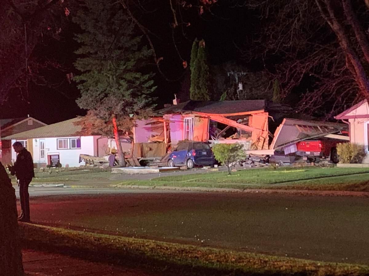 The aftermath of the Brandon house explosion that killed one. 