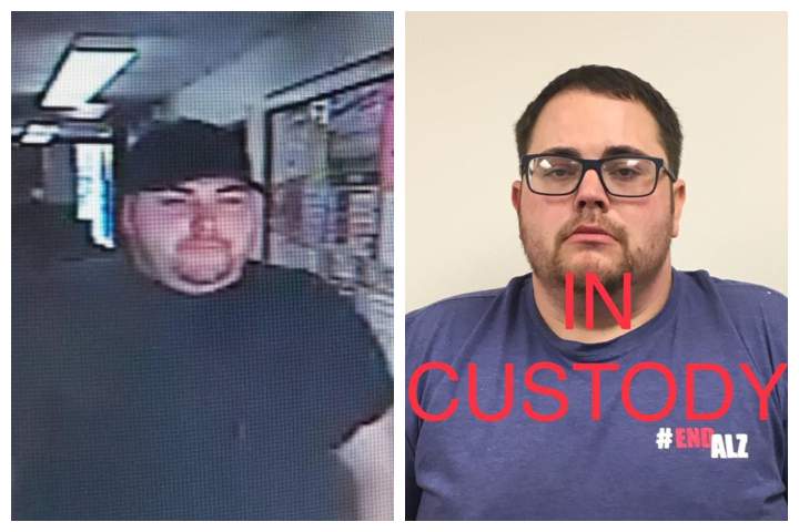 Heath Edward Bumpous was arrested in Groveton, Texas, in connection with a bank robbery on Oct. 4.