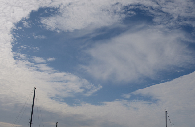 Fallstreak hole spotted over Sechelt on Tuesday, Oct. 1. Photo by Lynne Dunham