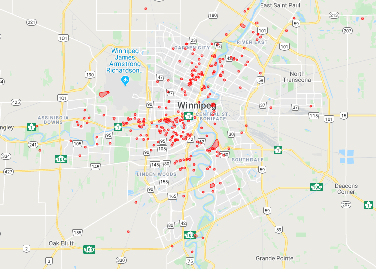 Manitoba Hydro/Google Maps