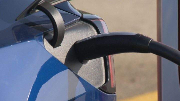Tesla’s chargers fill up the vehicle’s battery in a manner similar to the way traditional vehicles gas up.