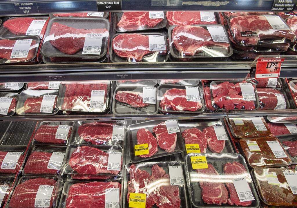 Brantford Police say alleged meat thief was struck by a car fleeing scene of theft. 