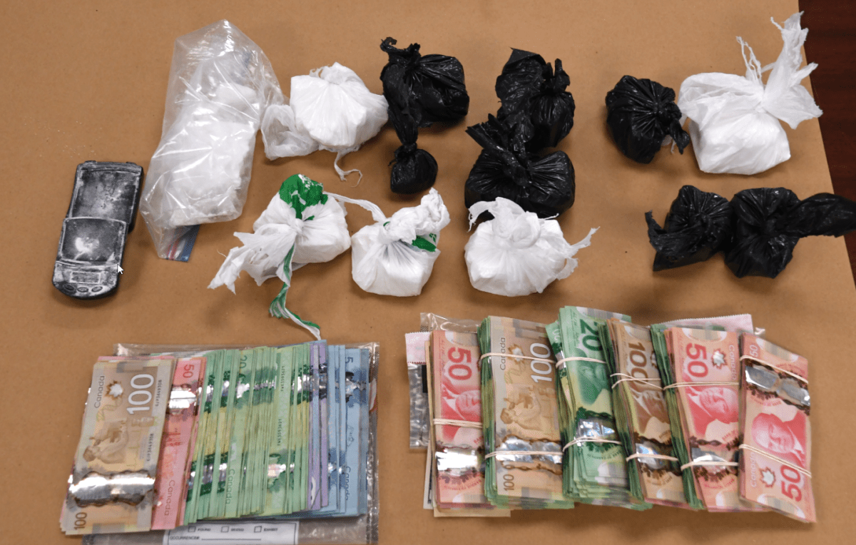 The accused, a 24-year-old London man, faces a charge of possession of a Schedule I substance for the purpose of trafficking.