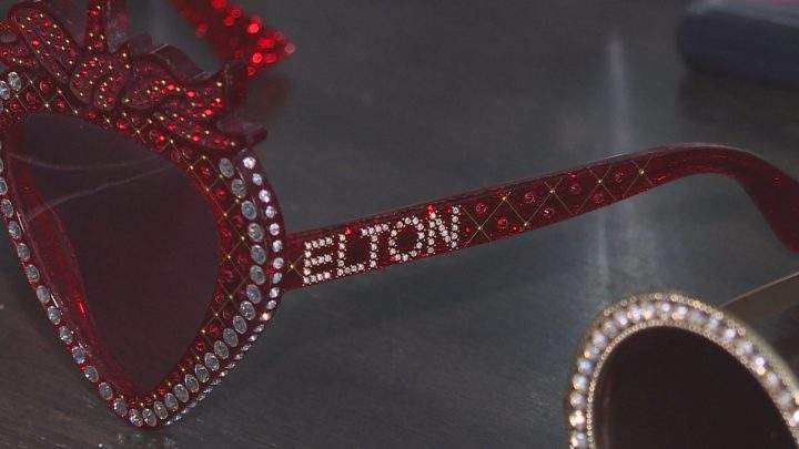 Elton John gave Calgarian Christopher Talbot the glasses he was wearing at a recent concert in Saskatoon.
