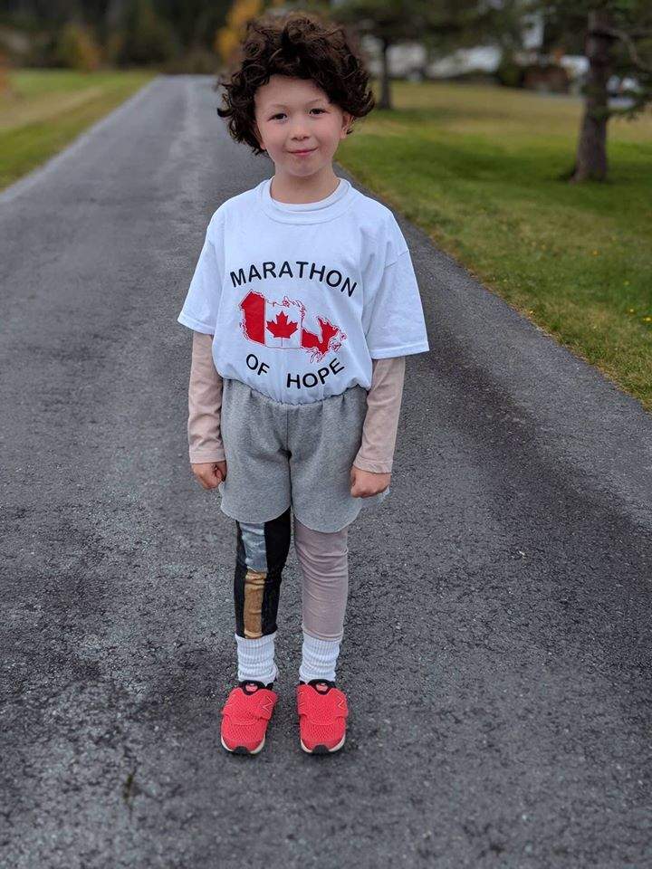 Ethan Smallwood Terry Fox costume