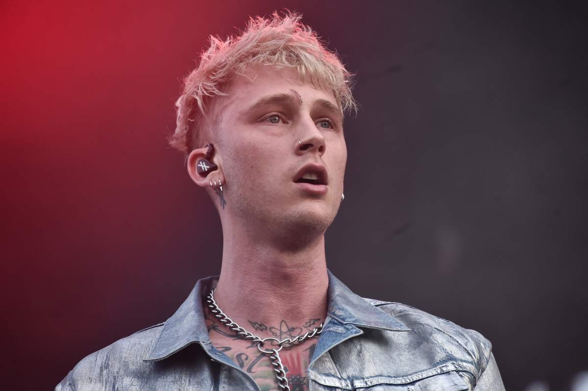 Machine Gun Kelly performs live during Rolling Loud music festival at Citi Field on Oct. 13, 2019 in New York City.