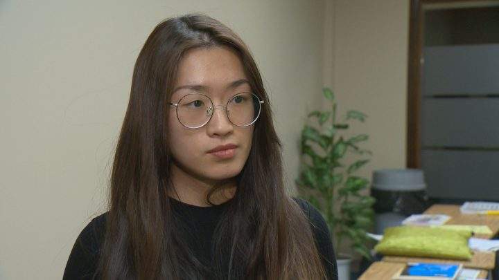 Gao plans to take finance in university and says she’s gaining confidence as she learns English.