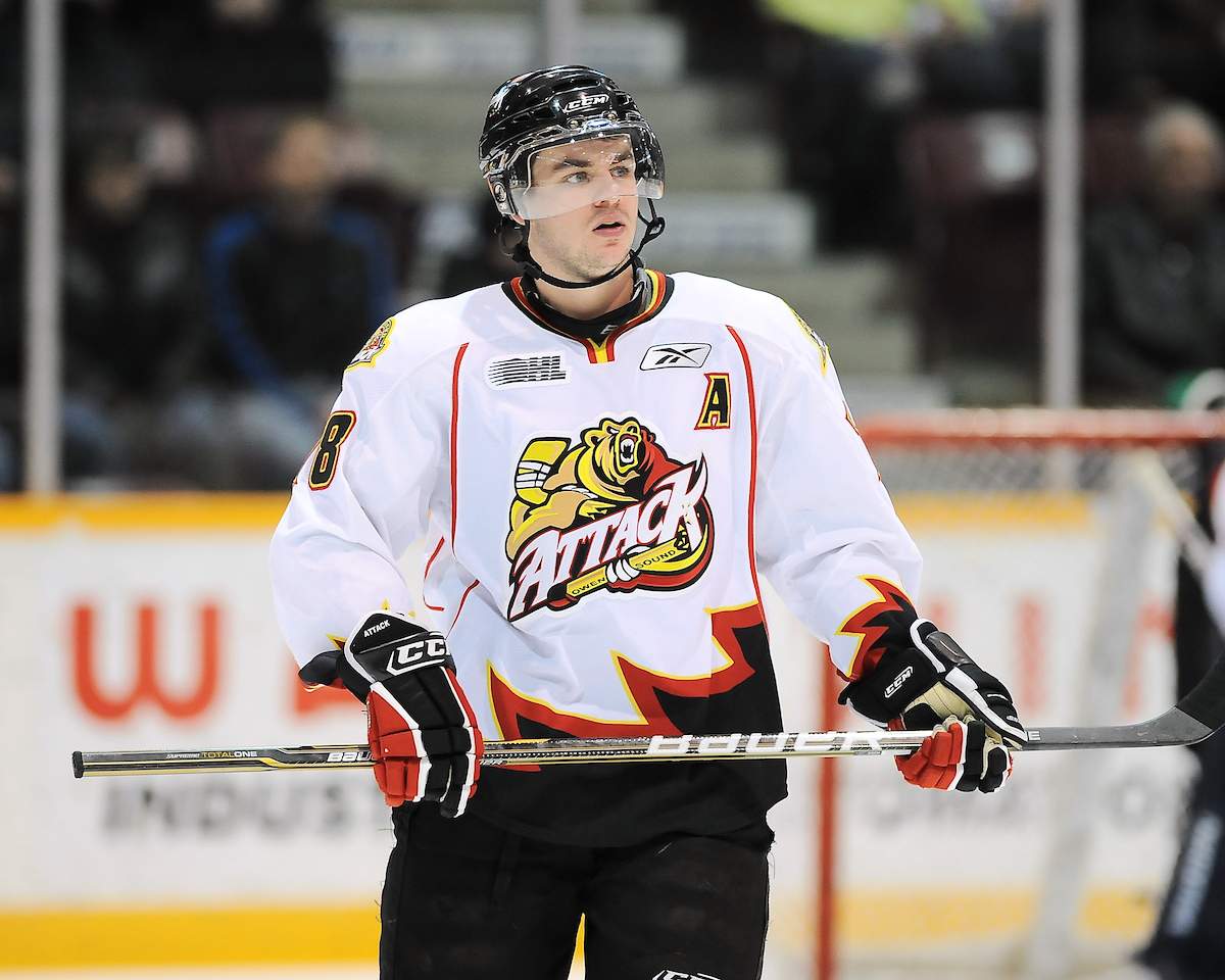 Joey Hishon won an OHL Championship with the Owen Sound Attack in 2011.