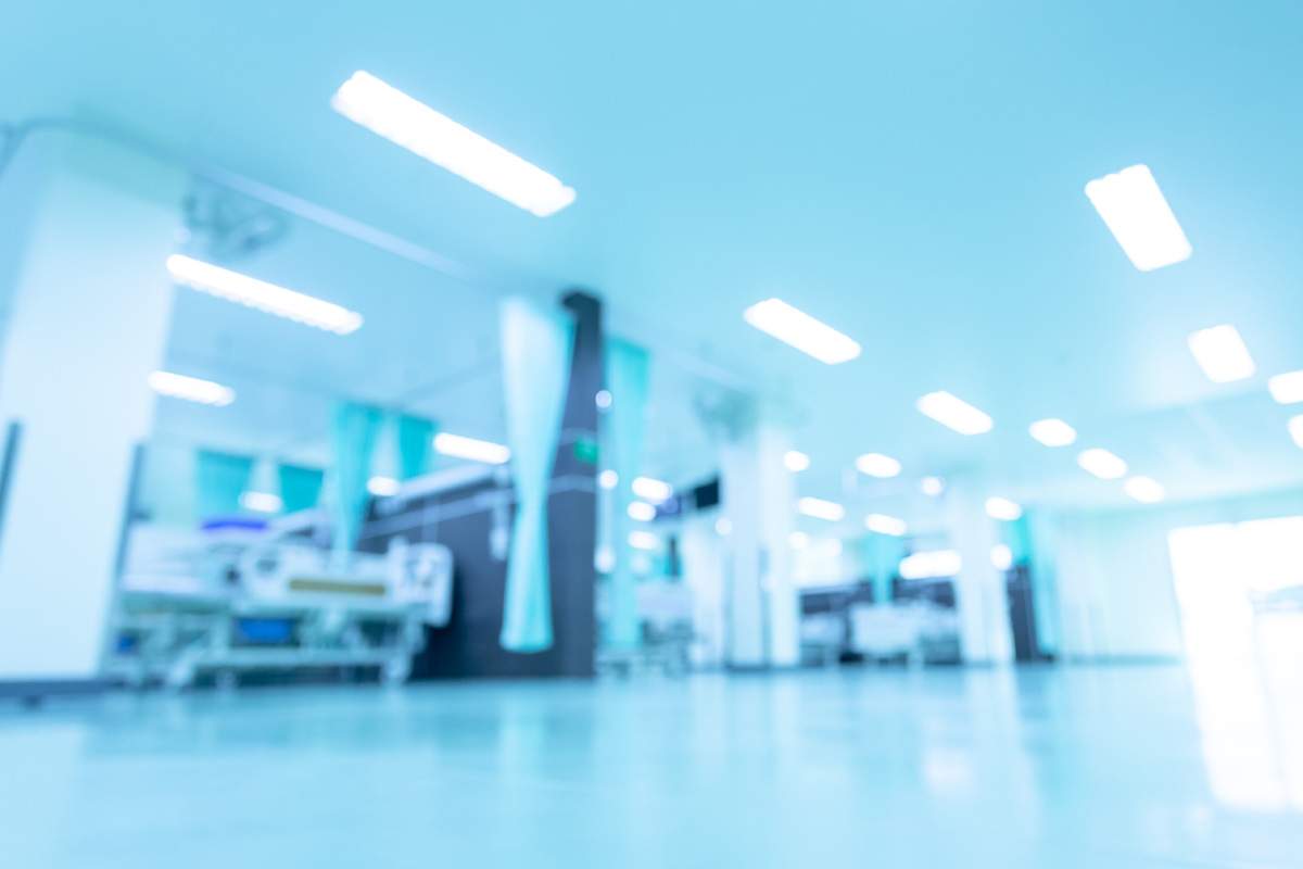 A hospital room.