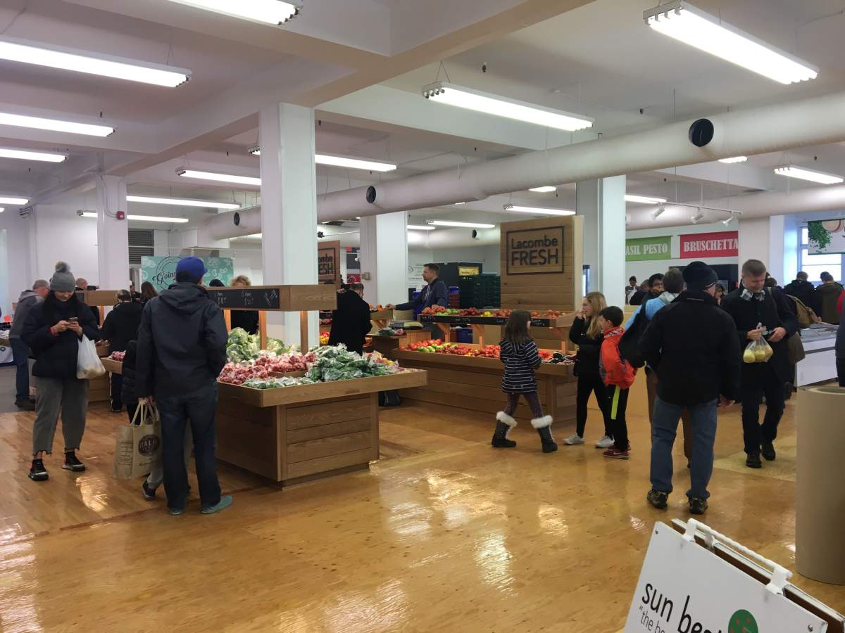 The Edmonton Downtown Farmers Market opened up its new indoor location on 97 Street on Oct. 26, 2019.