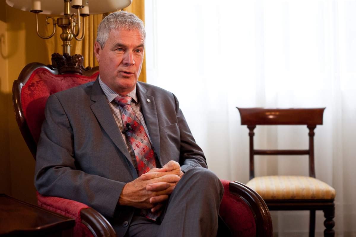 Nova Scotia Environment Minister Gordon Wilson at Province House in Halifax, N.S., on Thursday, Oct. 10, 2019.