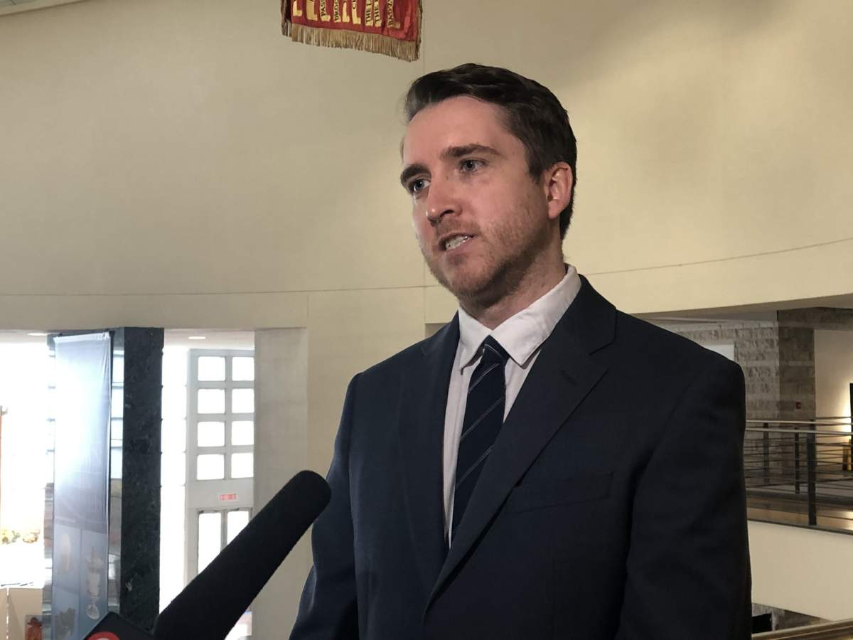 Dr. Trevor Arnason, associatve medical officer of health with Ottawa Public Health, speaks to media at Ottawa City Hall on Wednesday, Oct. 30, 2019.