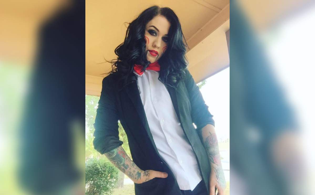 A number of years ago, Maci Ann Tate dressed up as Jigsaw from the horror movie ‘Saw.’